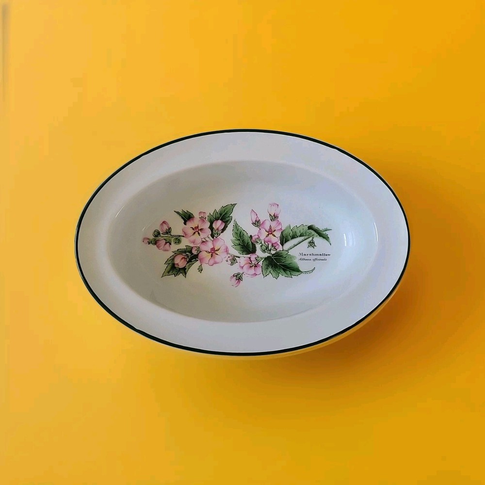 Royal Worcester BotanicalHerbs (1990) Oval Baking Dish With 