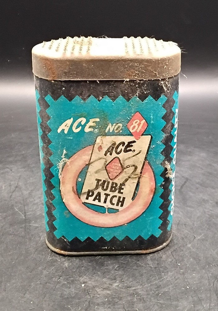 Vintage BoxP Ace No 81 Empty Tire Tube Patch Kit-image