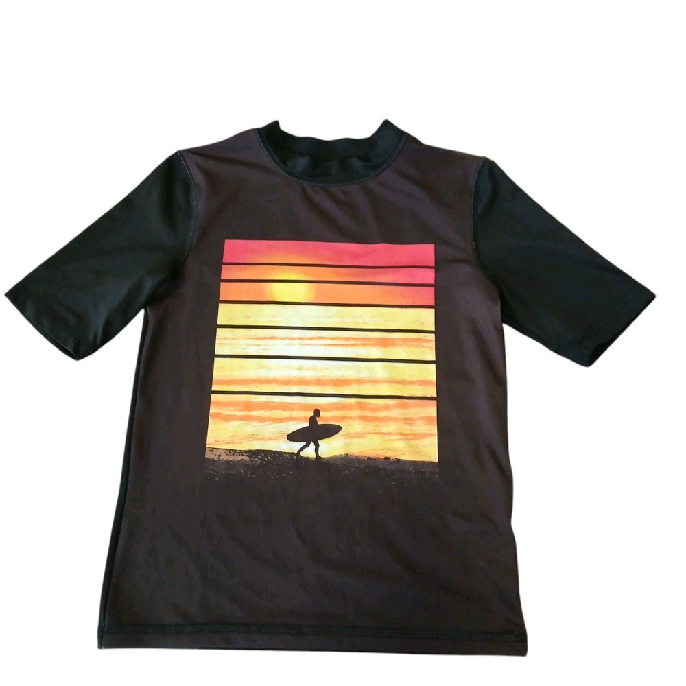 Cat & Jack Boys Stretch Short Sleeve Beach Surfer TShirt Size Medium Surfer
