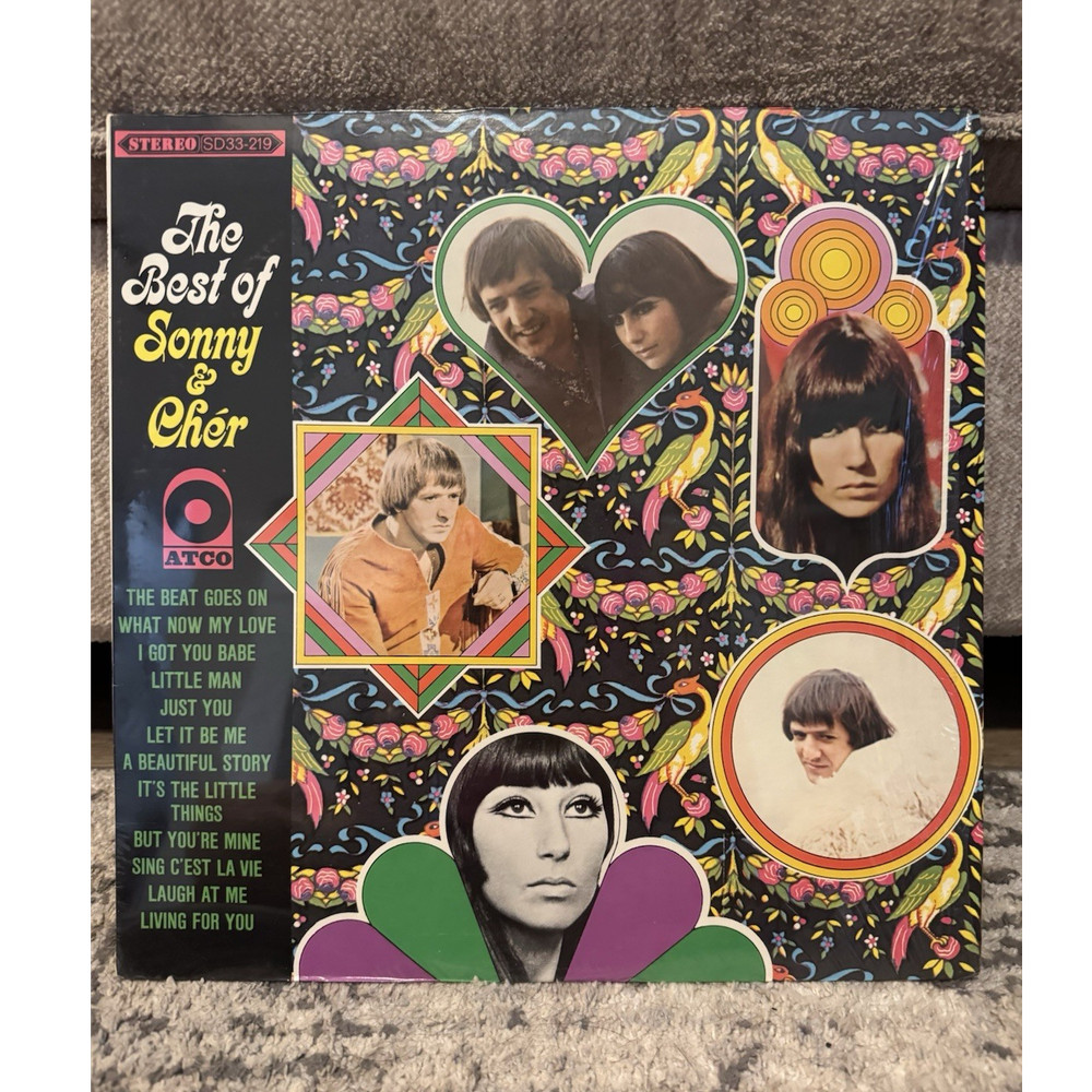 Sonny & Cher The Best Of LP Vinyl ATCO Records 1967 Pop Stereo SD33-219