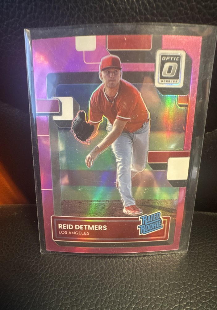 2022 Panini Donruss Optic - Rated Rookie Reid Detmers #43 Pink Prizm (RC)