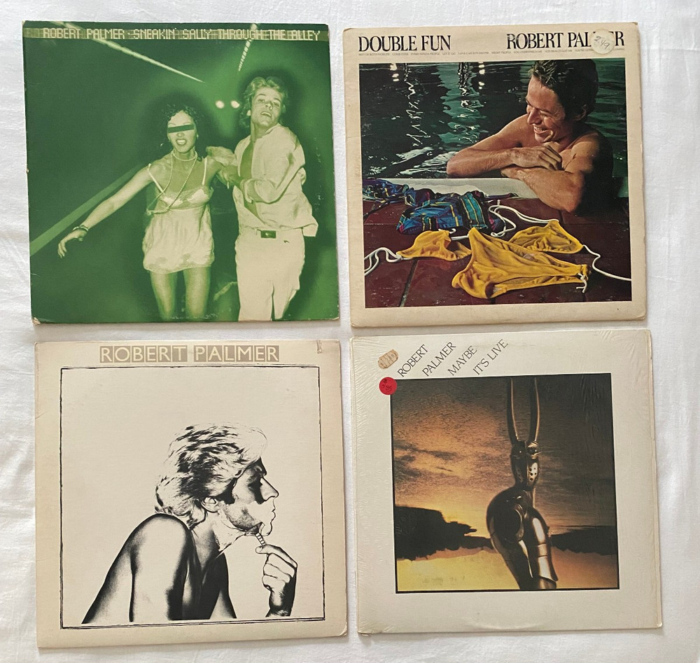 [4 Vinyl Lot] Robert Palmer:  Sneakin Sally..., Double Fun, Secrets & Maybe Its.