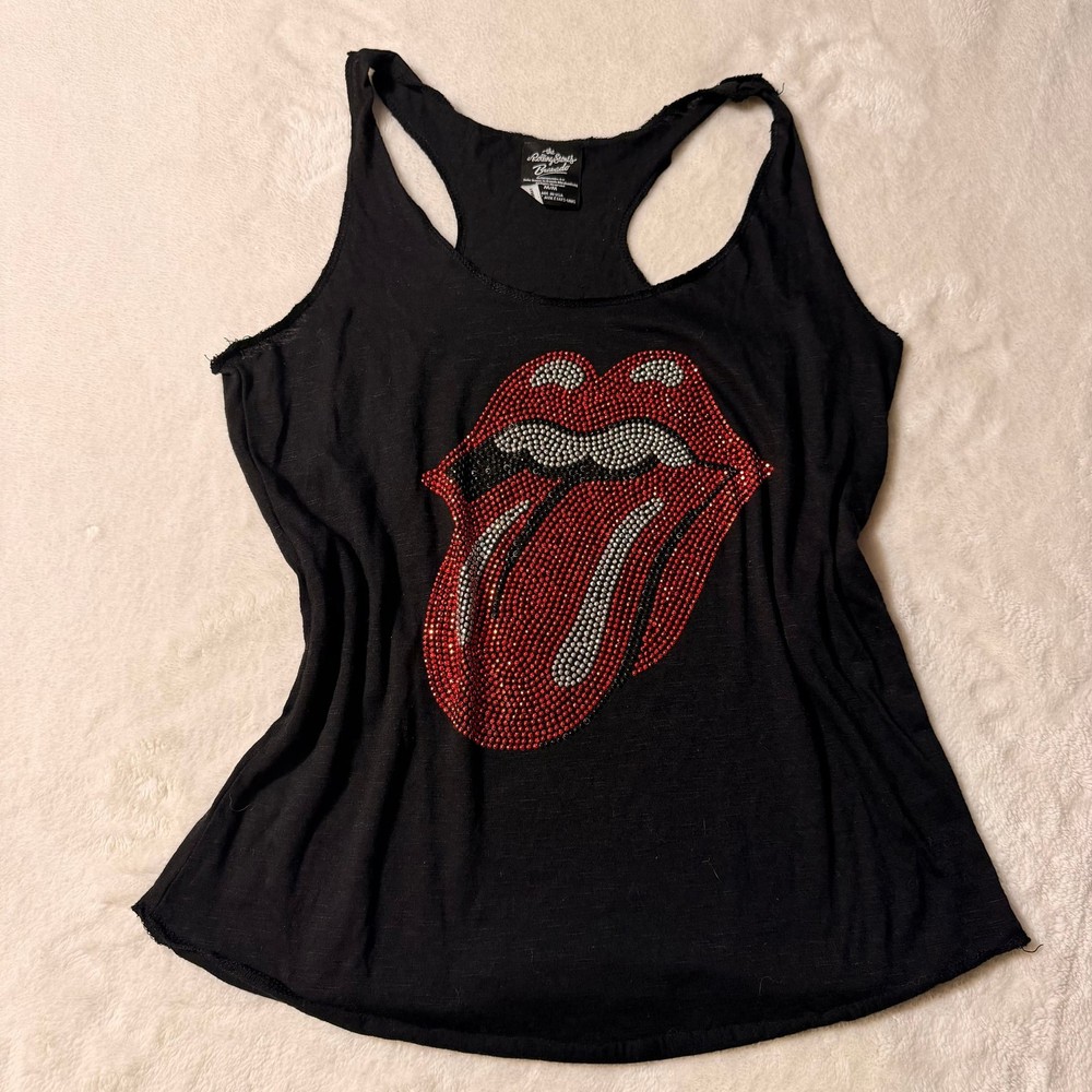 The Rolling Stones Rhinestone Jeweled Tank Top
