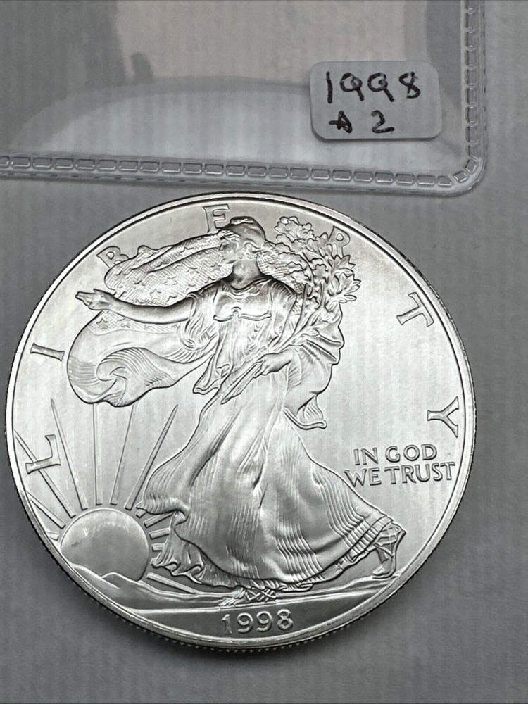Better Date 1998 American Silver Eagle 1 T Oz .999 Fine Silver Uncirculated BU