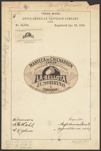 Photo:Anglo-American Provision Company for La Bellota brand Lard
