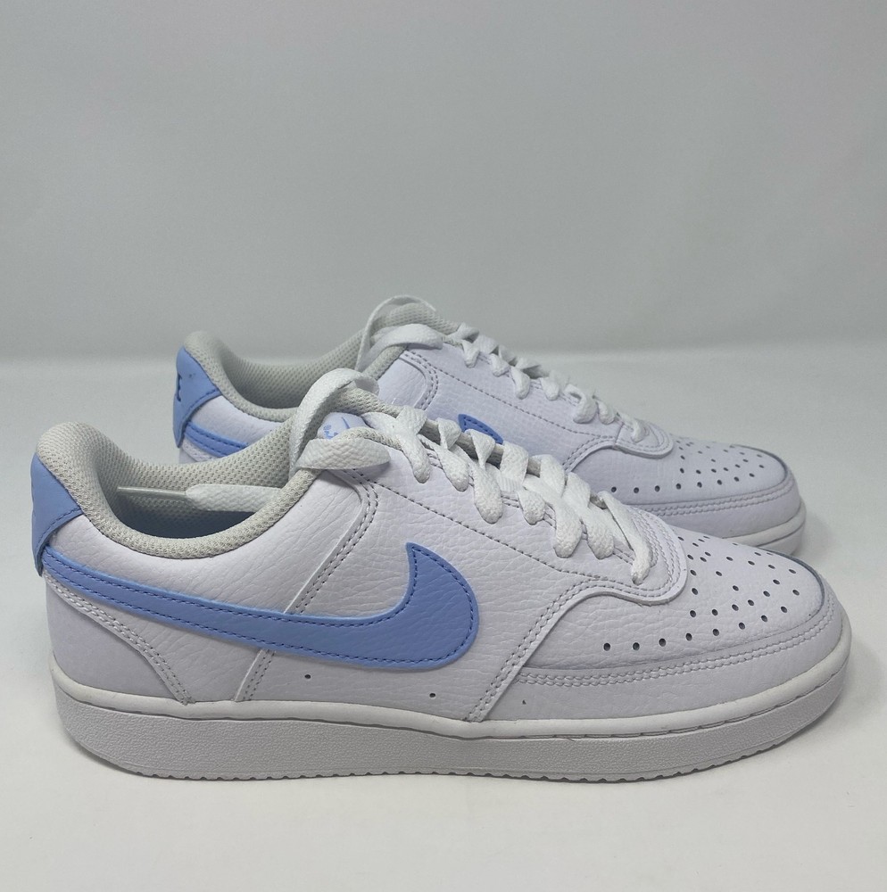 Nike Women’s Court Vision Low White/Royal Tint Shoes Size 6.5 (CD5434-115)