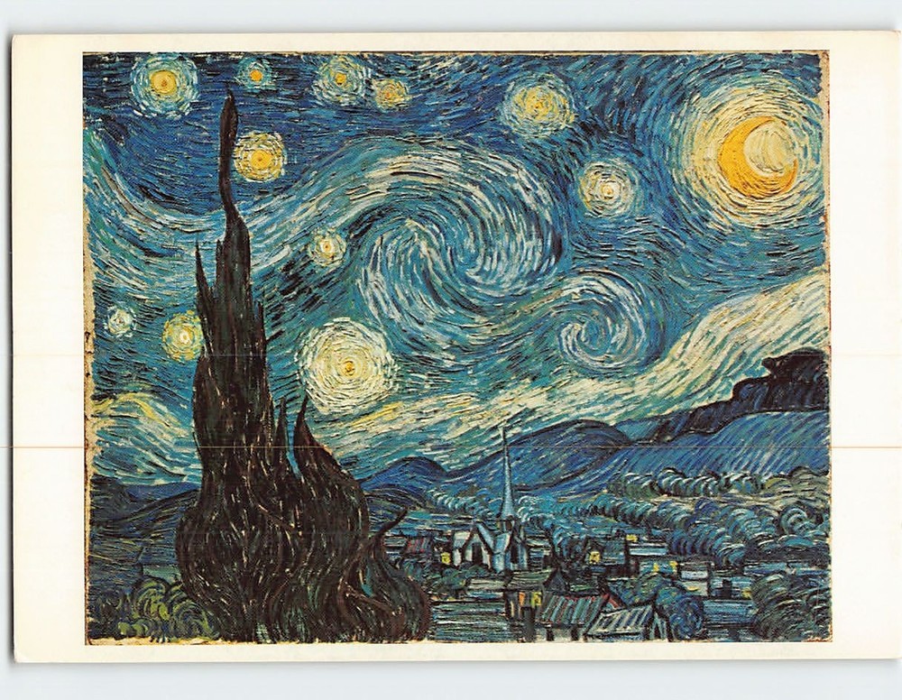 Postcard The Starry Night Painting by Vincent Van Gogh