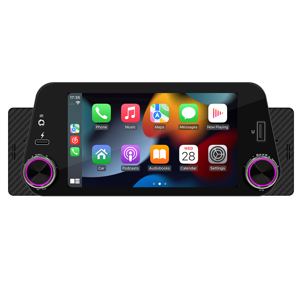 1DIN Car Radio Stereo Bluetooth CarPlay Android/Auto 5in MP5 Player Mirror Link