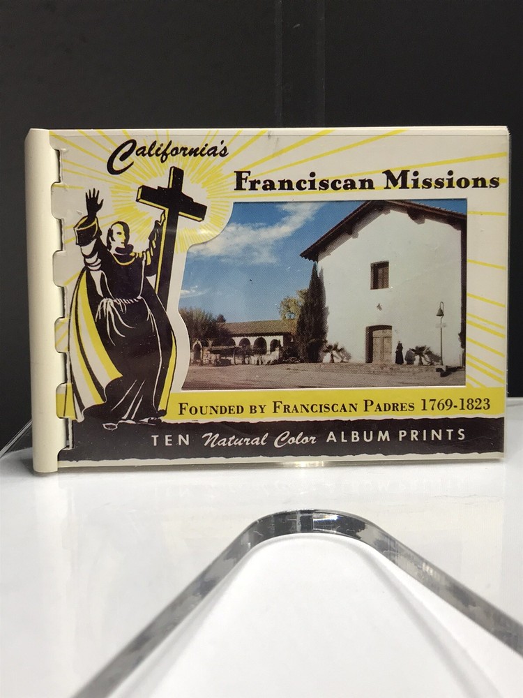 Vintage Franciscan Missions Photo Book ~ 10 Views ~ California ~ Mailable