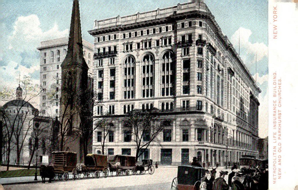 C1905 Metropolitan Life Insurance Building New York City NY Litho Postcard