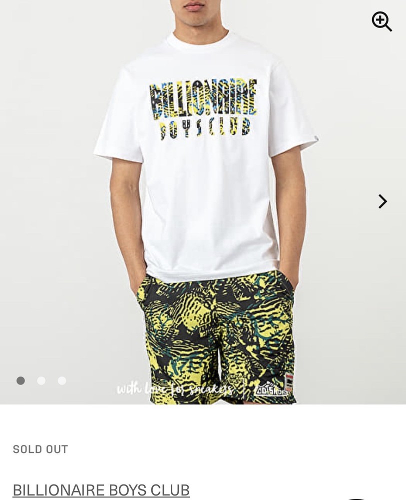 Billionaire Boys Club Men’s White Astronaut Logo Graphic Tee Crewneck M