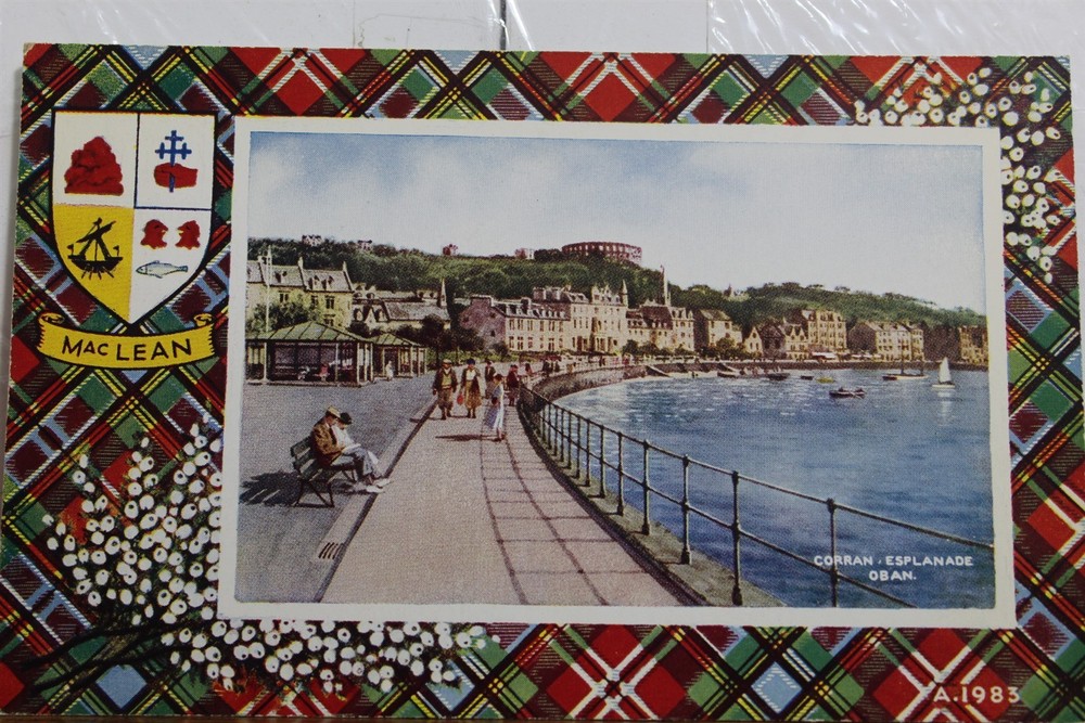 United Kingdom Scotland Oban Corran Esplanade MacLean Postcard Old Vintage Card