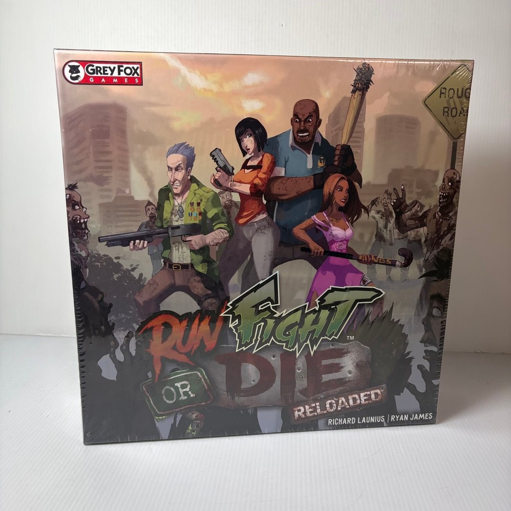 Run Fight or Die Reloaded Grey Fox Games Board Game Sealed