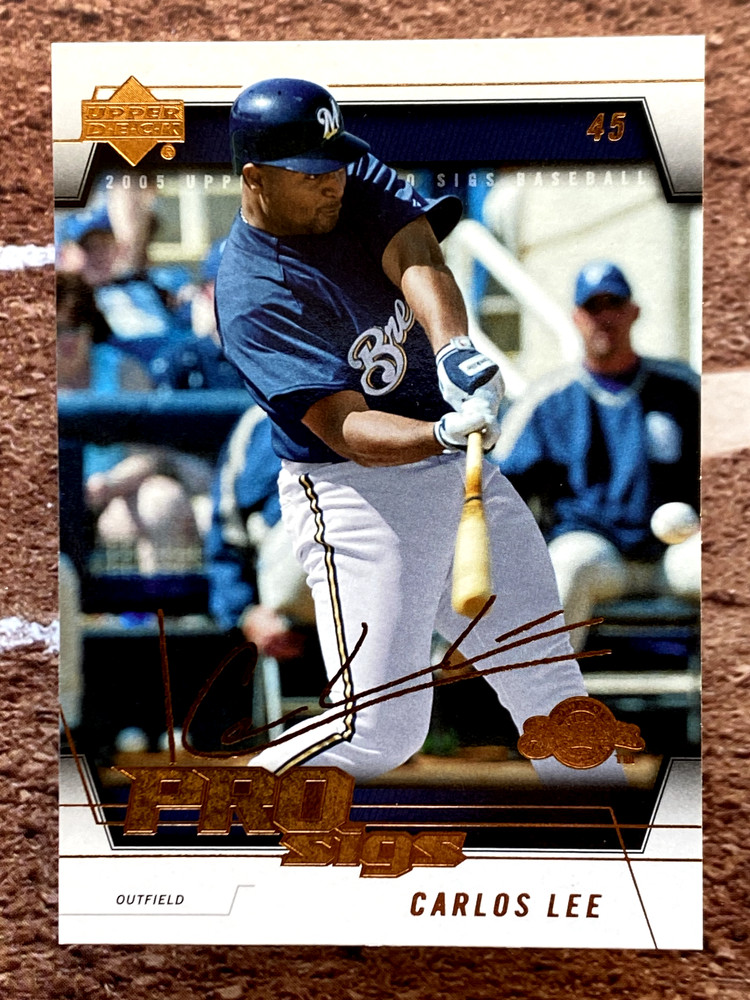 Carlos Lee 2005 Upper Deck Pro Sigs #46 Milwaukee Brewers