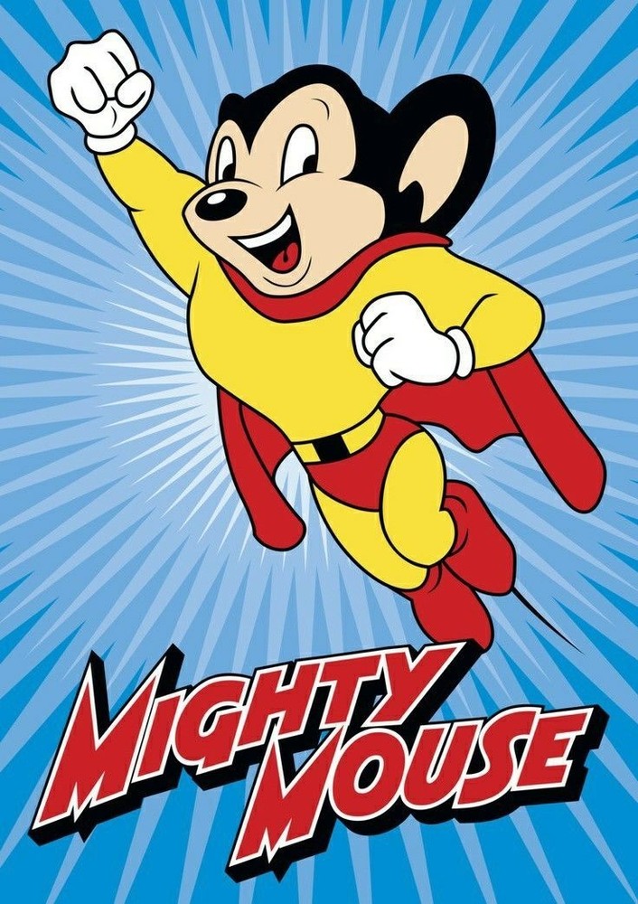 Fridge / Tool Box Magnet - Mighty Mouse - #000