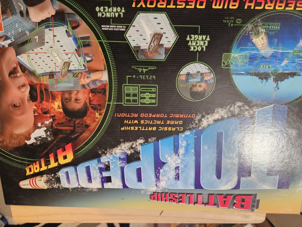 Hasbro Battleship Torpedo Attack Board Game, 2-Player War Game 2007, Ages 8+