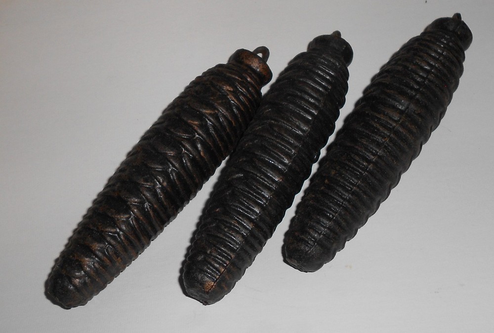 3 Large 5” Pinecone Weights for Heavy Cuckoo Clocks