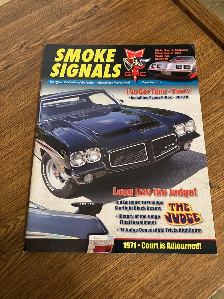 *Vintage Back Issue of Smoke Signals Magazine November 2017