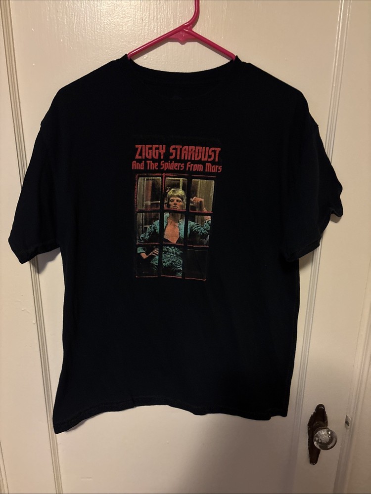David Bowie Ziggy Stardust And The Spiders From Mars  T Shirt Large