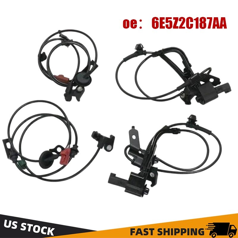 4 Pcs Front & Rear ABS Wheel Speed Sensor For 2006-2012 Ford Fusion Lincoln MKZ