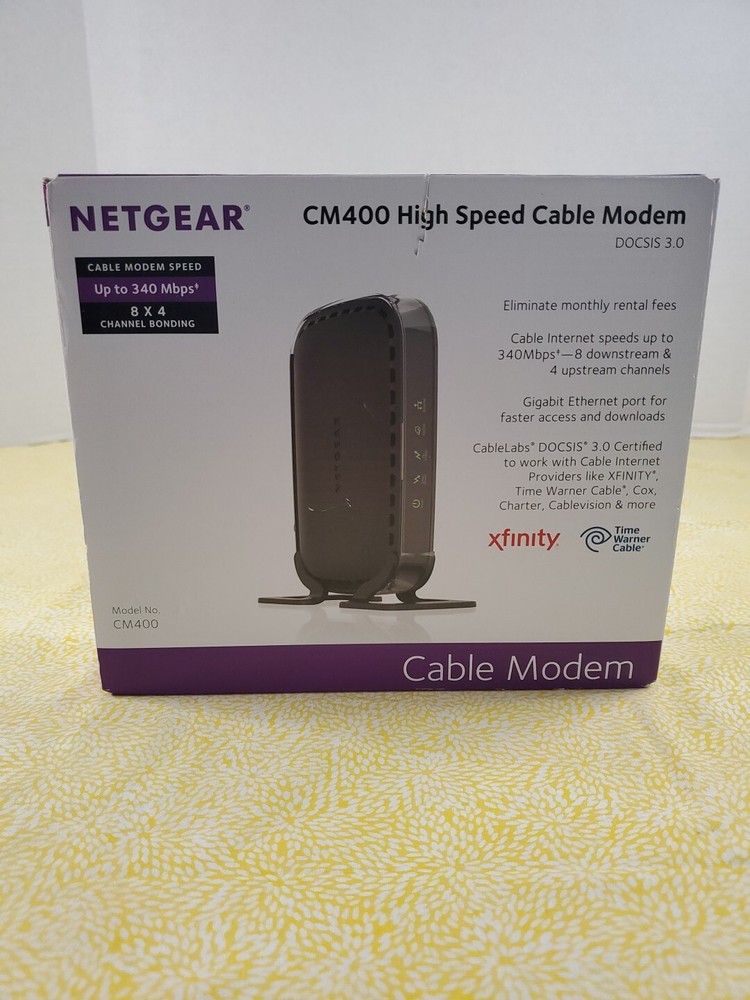 Netgear CM400 High Speed Cable Modem DOCSIS 3.0