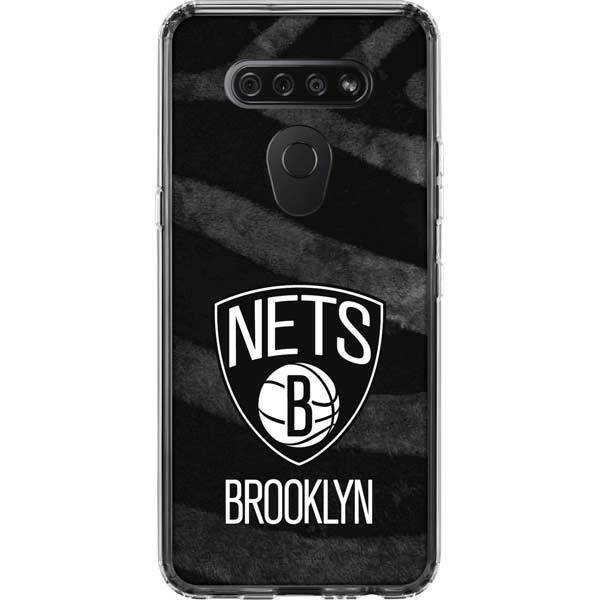 NBA Brooklyn Nets LG K51/Q51 Clear Case - Brooklyn Nets Black Animal Print