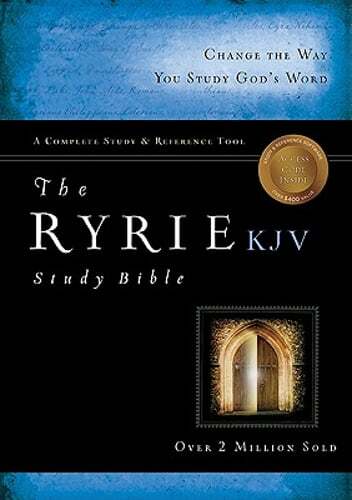 The KJV Ryrie Study Bible Genuine Leather Black Red Letter by Charles C. Ryrie