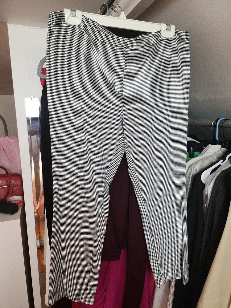 Theory houndstooth bottoms size 12