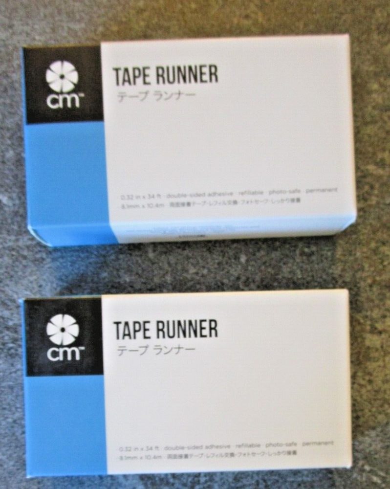 Lot 2 Creative Memories TAPE RUNNER - NEW Sealed 34' per runner