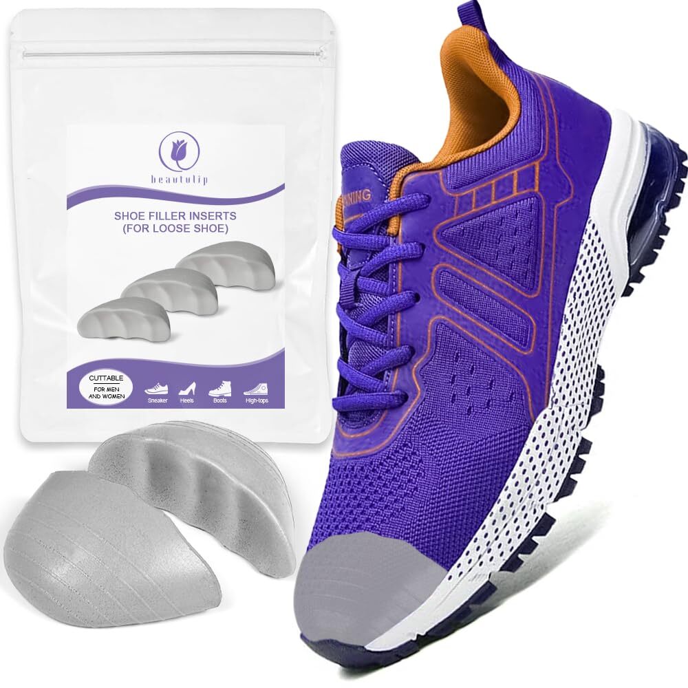Beautulip Shoe Filler Inserts for Loose Shoes Shoe Inserts for Shoe Too Big T...
