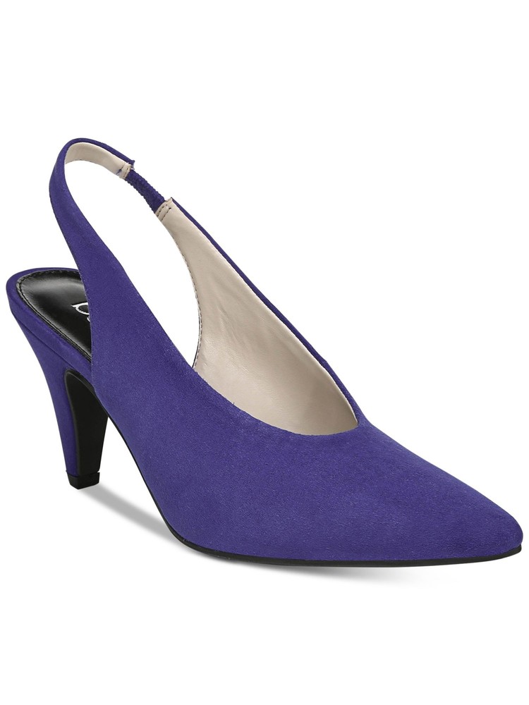 BAR III Womens Blue Goring At Back Strap Tanya Slip On Slingback Sandal 7 M