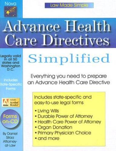 Advance Health Care Directives Simplified (Law Made Simple) - Paperback - GOOD