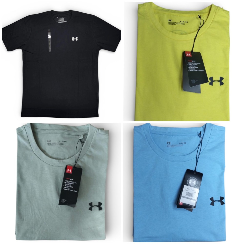 Under Armour Men's T-Shirt UA  Crew Neck  Cotton Blend Sports, Gym, Running
