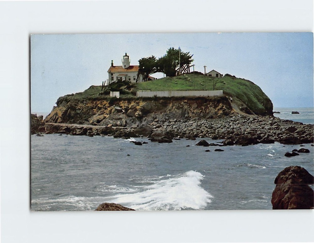 Postcard Light House Crescent City California USA
