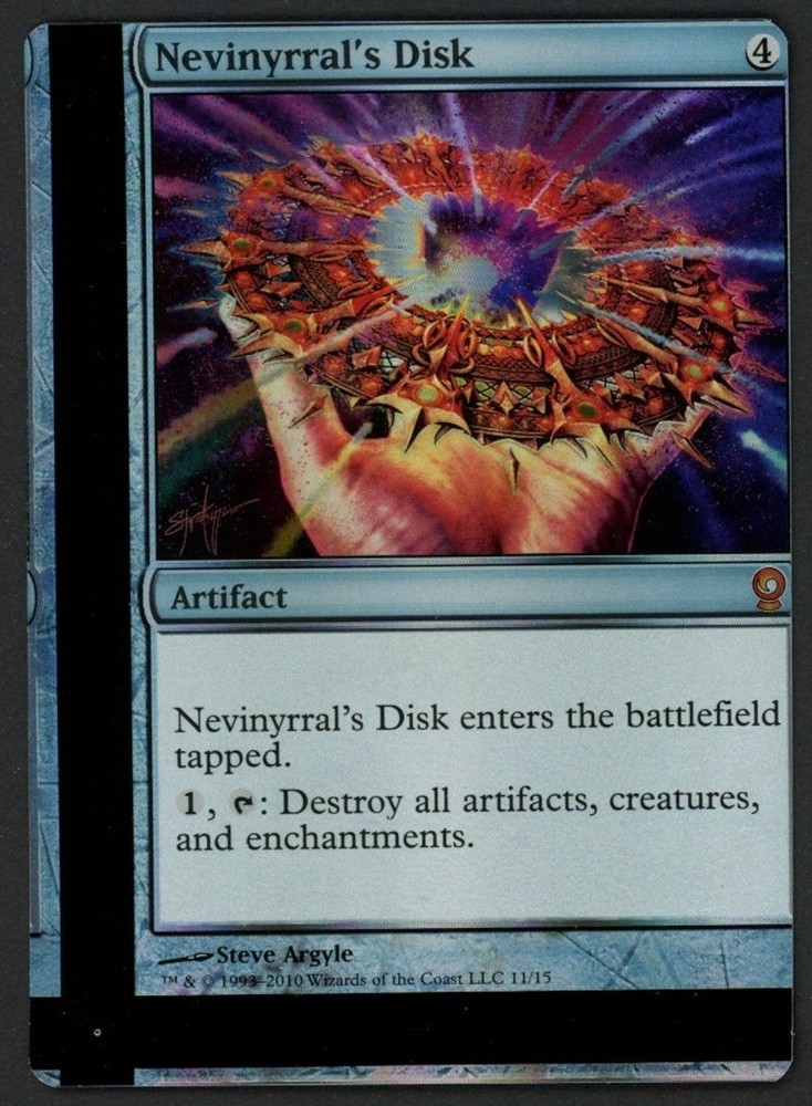 ***FOIL Nevinyrral's Disk NFC Miscut*** MTG From the Vault Relics Kid Icarus