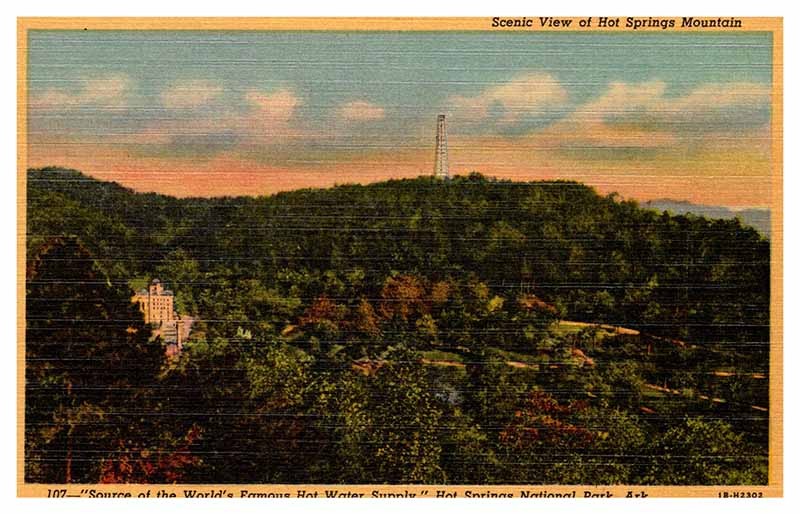 Postcard SCENE Hot Springs National Park Arkansas AR m/09 AP3777