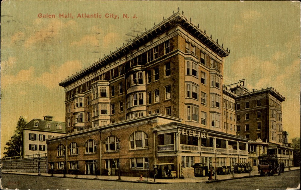 Galen Hall Atlantic City New Jersey NJ mailed 1917