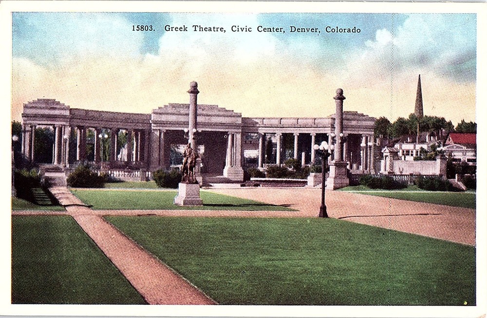 Postcard THEATER SCENE Denver Colorado CO m/09 AI2611