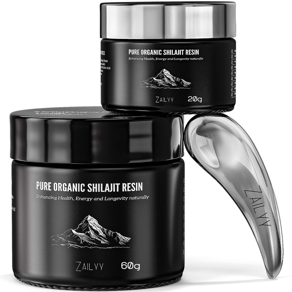 Pure Himalayan Organic Shilajit Resin 80g | Lab-Tested Natural Energy Supplement