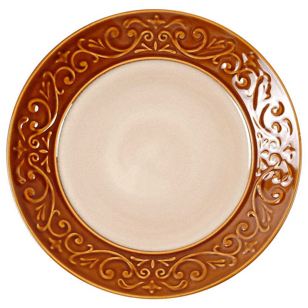 Better Homes and Gardens Embossed Scroll Dinner Plate 8932226