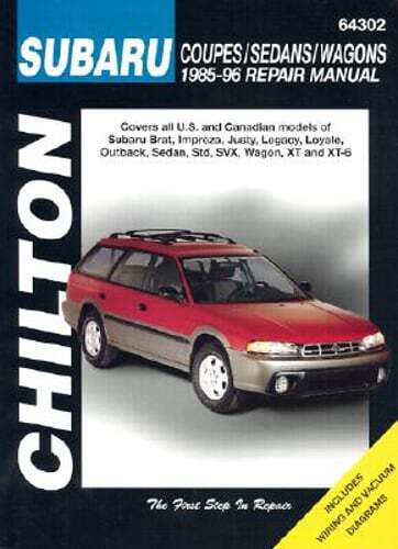 Subaru Coupes, Sedans, and Wagons, 1985-96 by Chilton: New