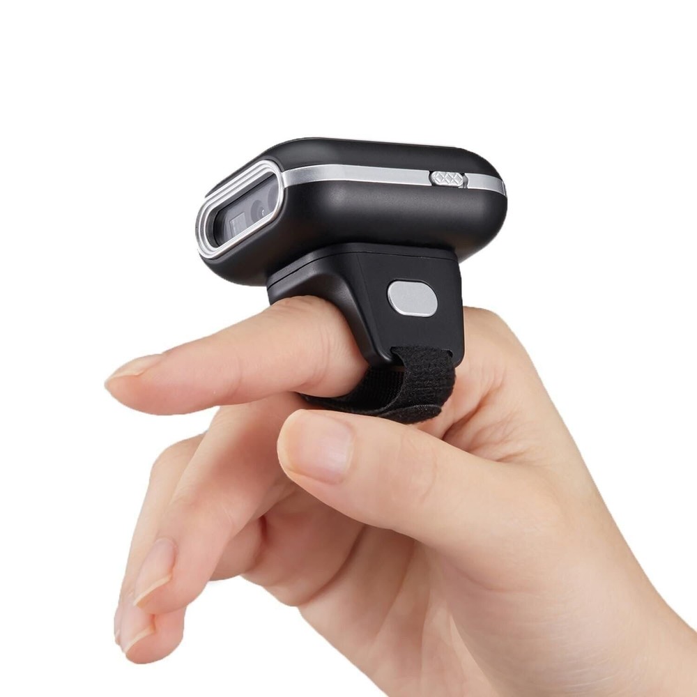 Adesso NuScan 4300B 2D Bluetooth Wireless Ring Finger Barcode Scanner...
