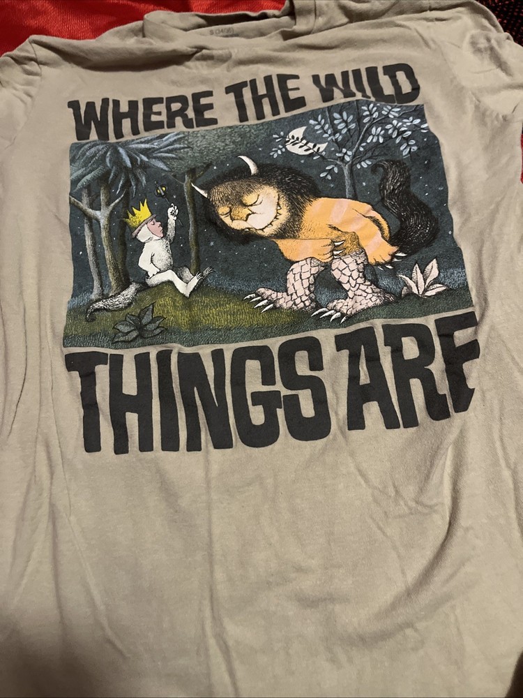 Where the Wild Things Are Maurice Sendak Book Cover Men’s S Graphic Tee