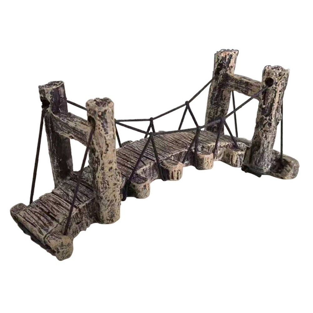 Simulation Aquarium Water Bridge Ornament Fish Tank Synthetic Resin2968