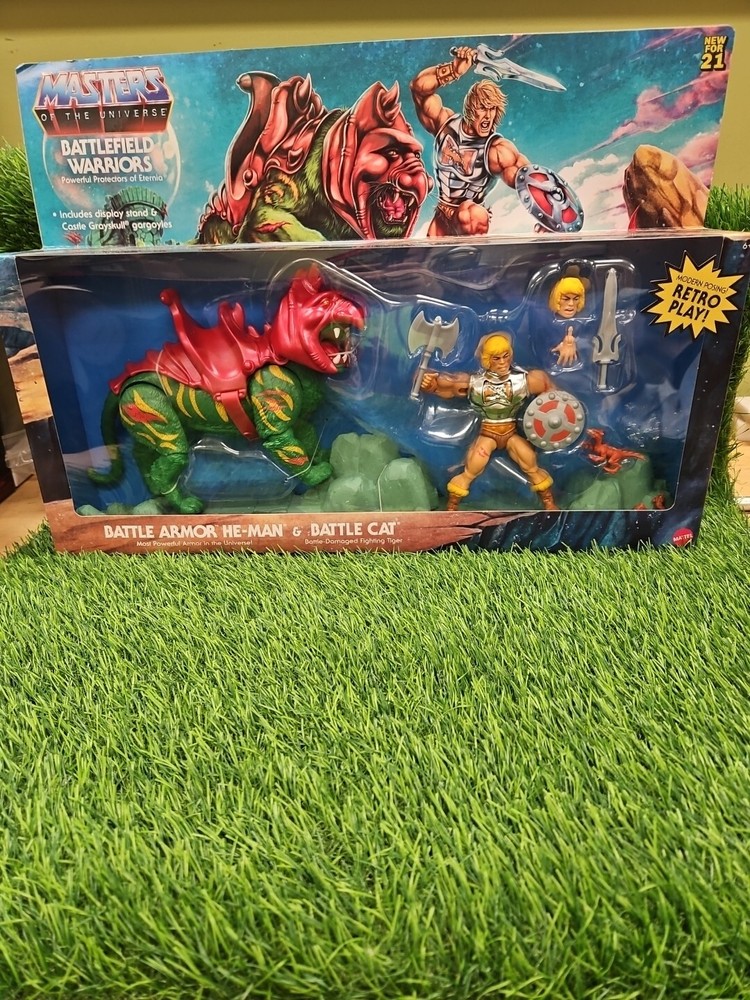 Masters of the Universe Battlefield Warriors Battle Armor He-Man & Battle Cat
