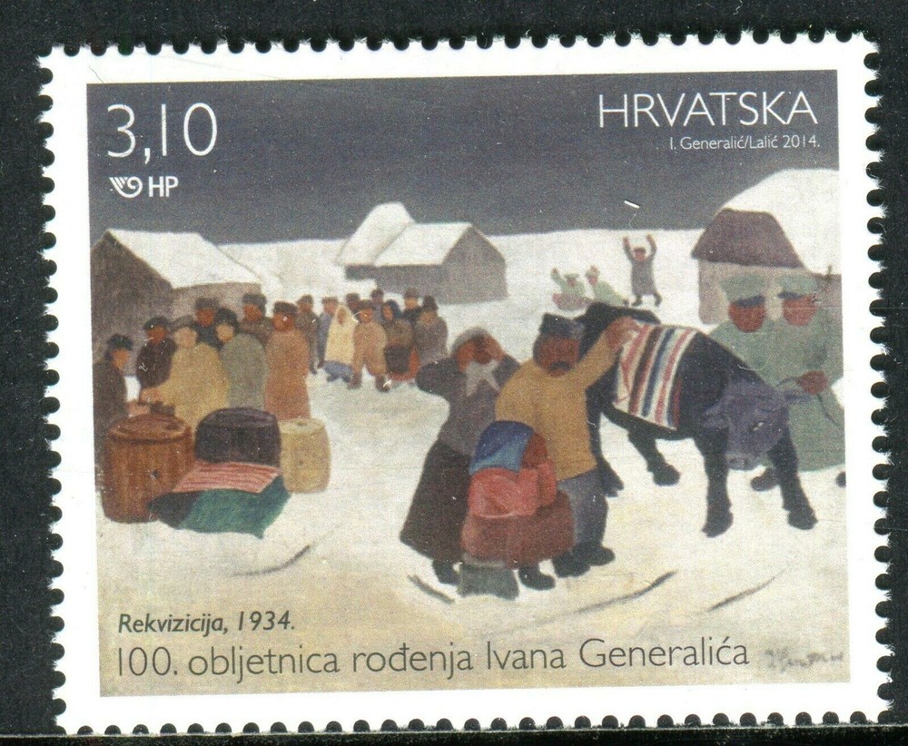 2014 Croatia Ivan Generalić 100th Anniversary MNH Stamp Set
