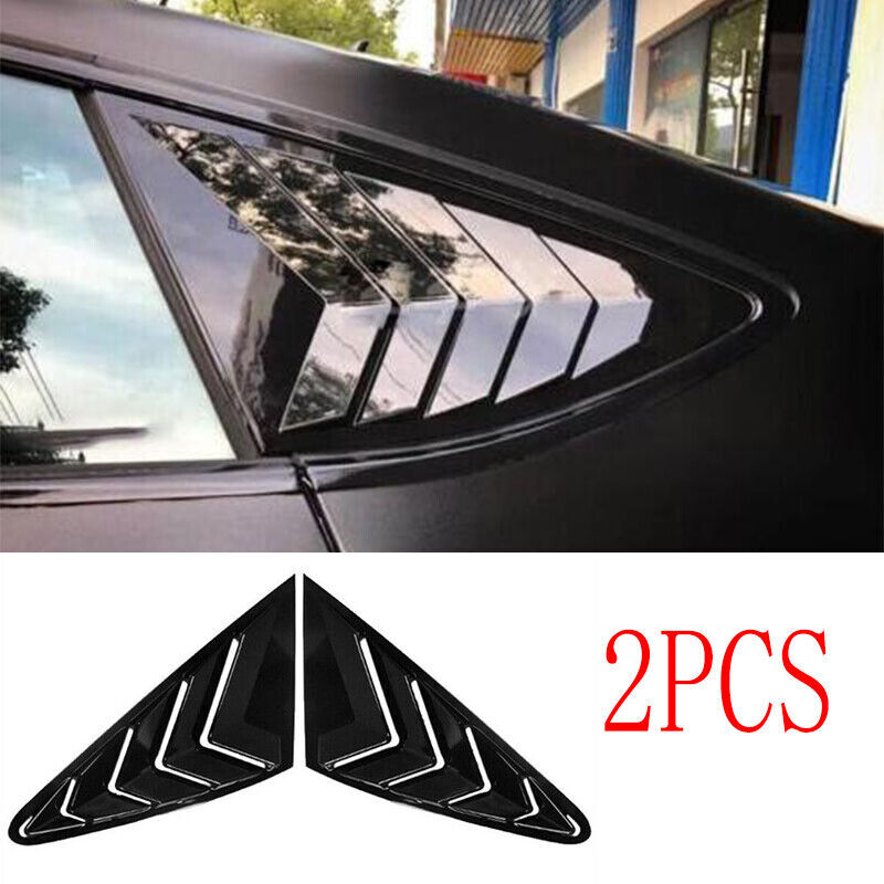 Glossy Black Quarter Window Louver Scoop Side Vent For Audi A7 S7 RS7 2012-2018