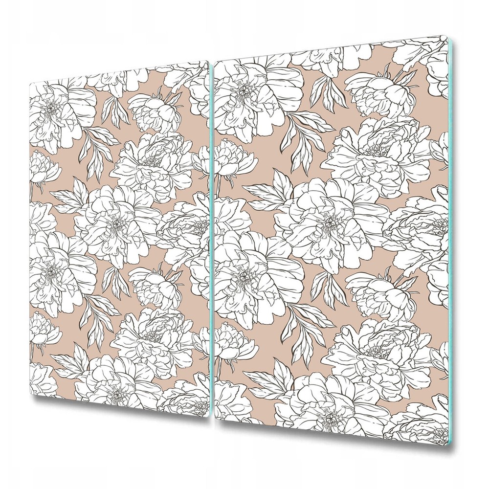 Glass Kitchen Chopping Board Worktop Saver Bouquet of Roses Art Painting 2x30x52