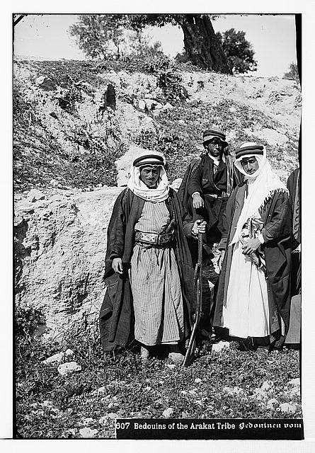 Bedouins of the Arakat tribe,Middle East,American Colony Photo,Nomadic Arabs