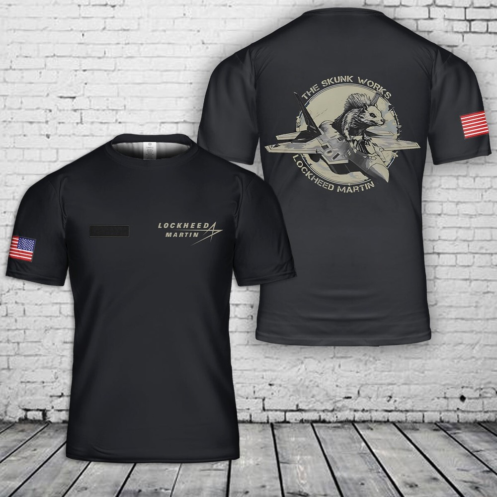 Custom Personalized Lockheed Martin F-22 Raptor 3D T-Shirt  